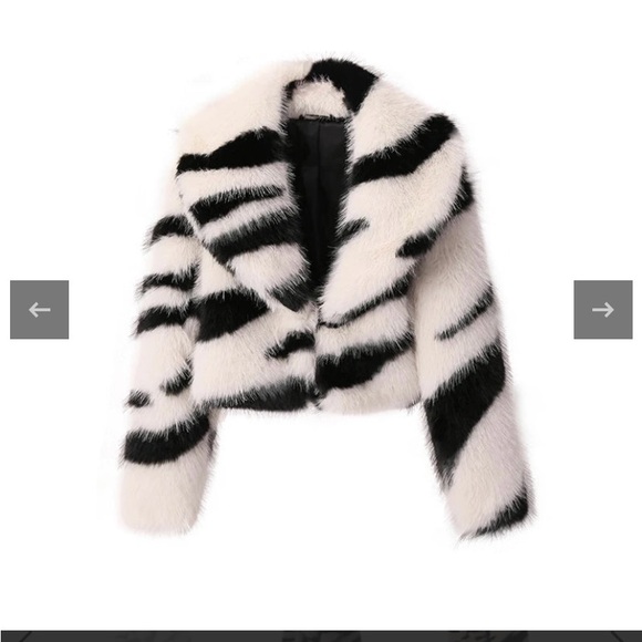 Faux Zebra fur new without tags. - Picture 6 of 6